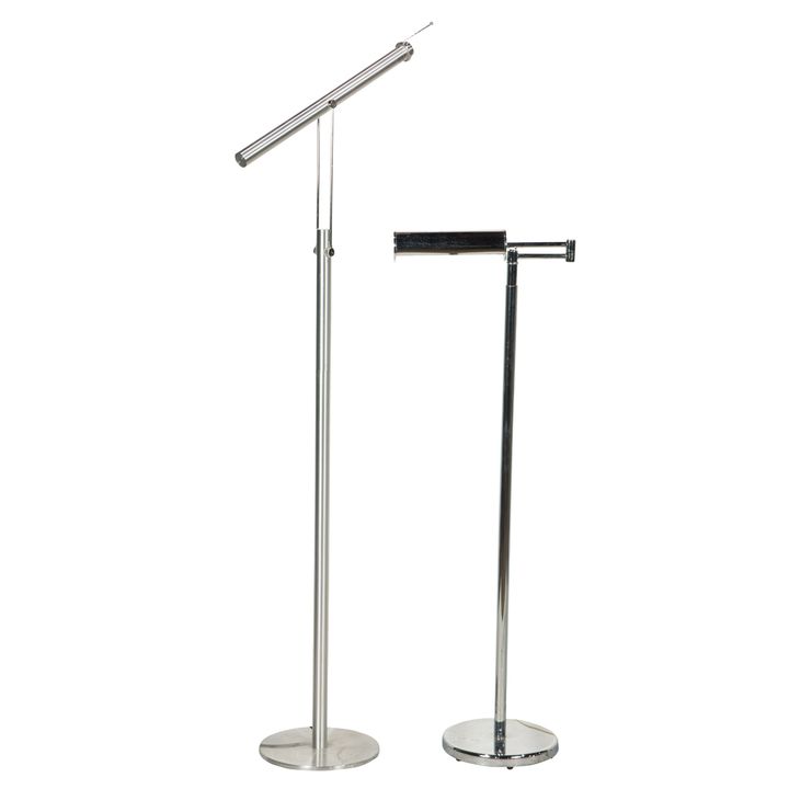 Walter Van Nessen, Floor lamp; together with Modern Adjustable Lamp, Lot of 2