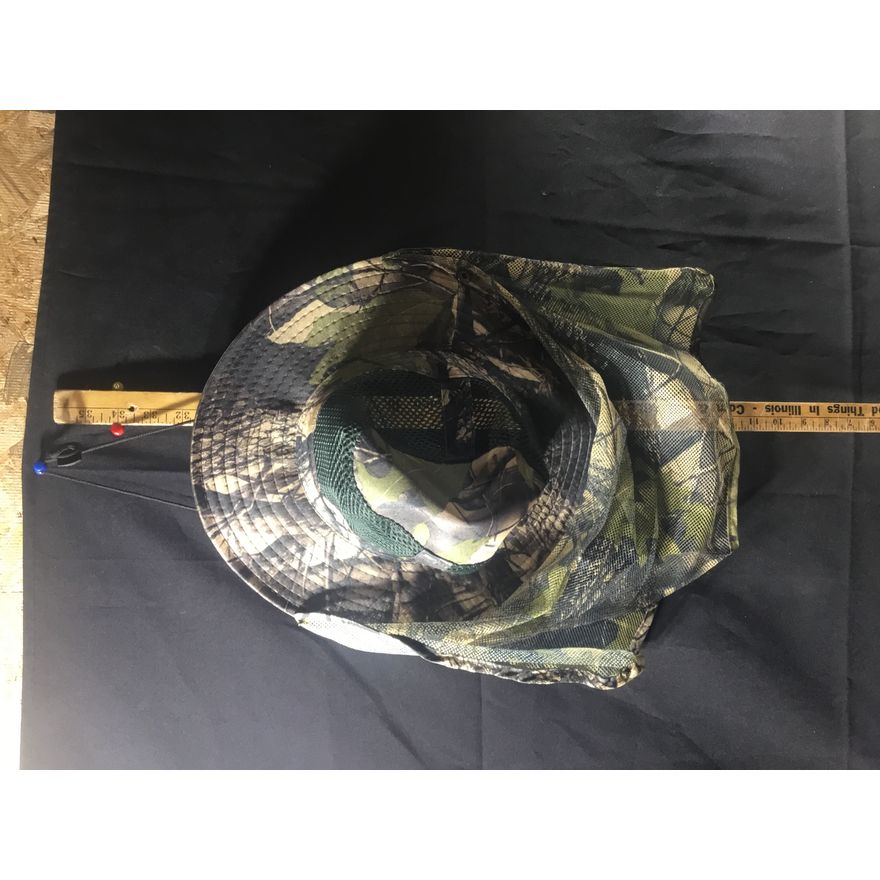 Mens Camo Fishing Hat w/ Mesh Neck Protector