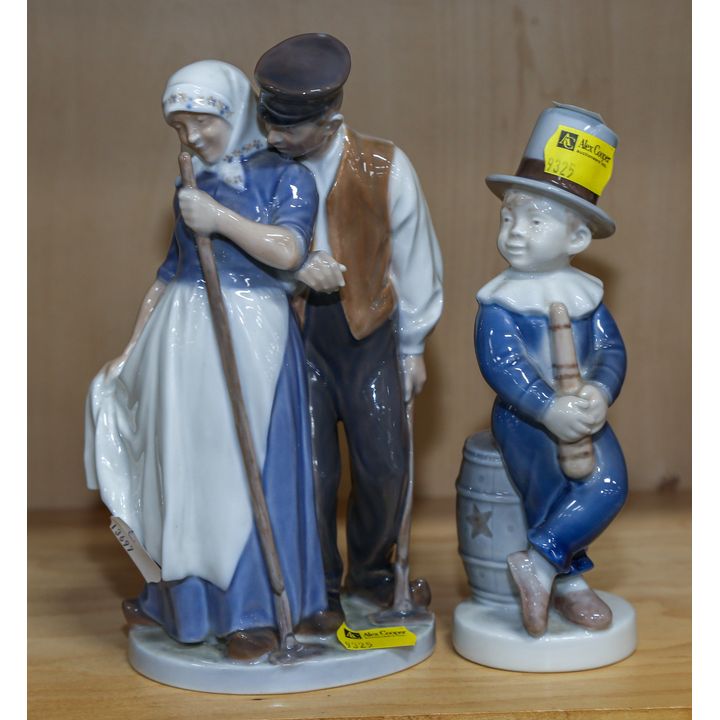 Two Royal Copenhagen Porcelain Figural Sculptures