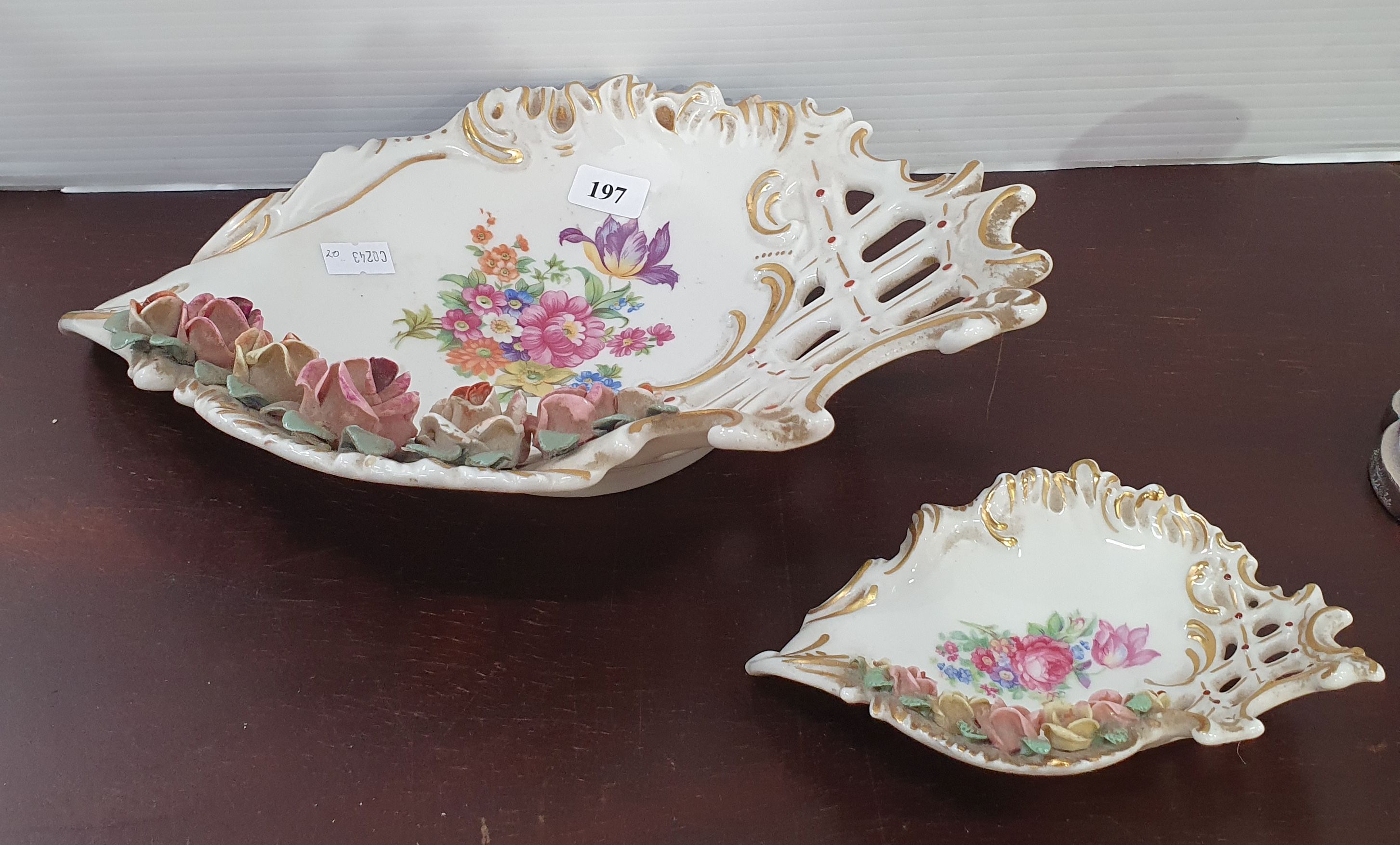 181 · TWO WEST GERMAN CANDY DISHES