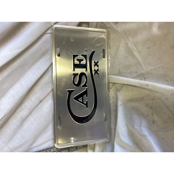 Case XX Silver License Plate