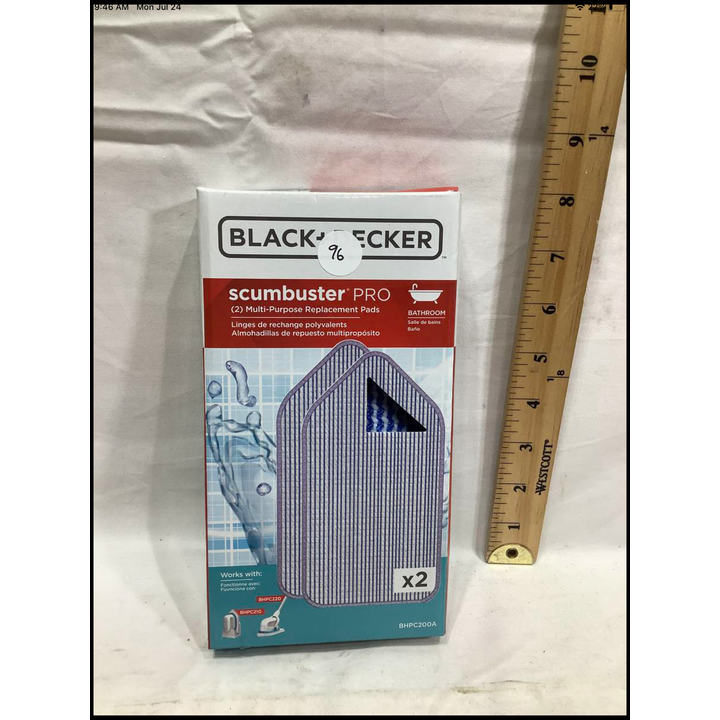 Black & Decker Scrumbuster Pro (2) Multi-Purpose Replacement Pads- Bathroom - BHPC200A