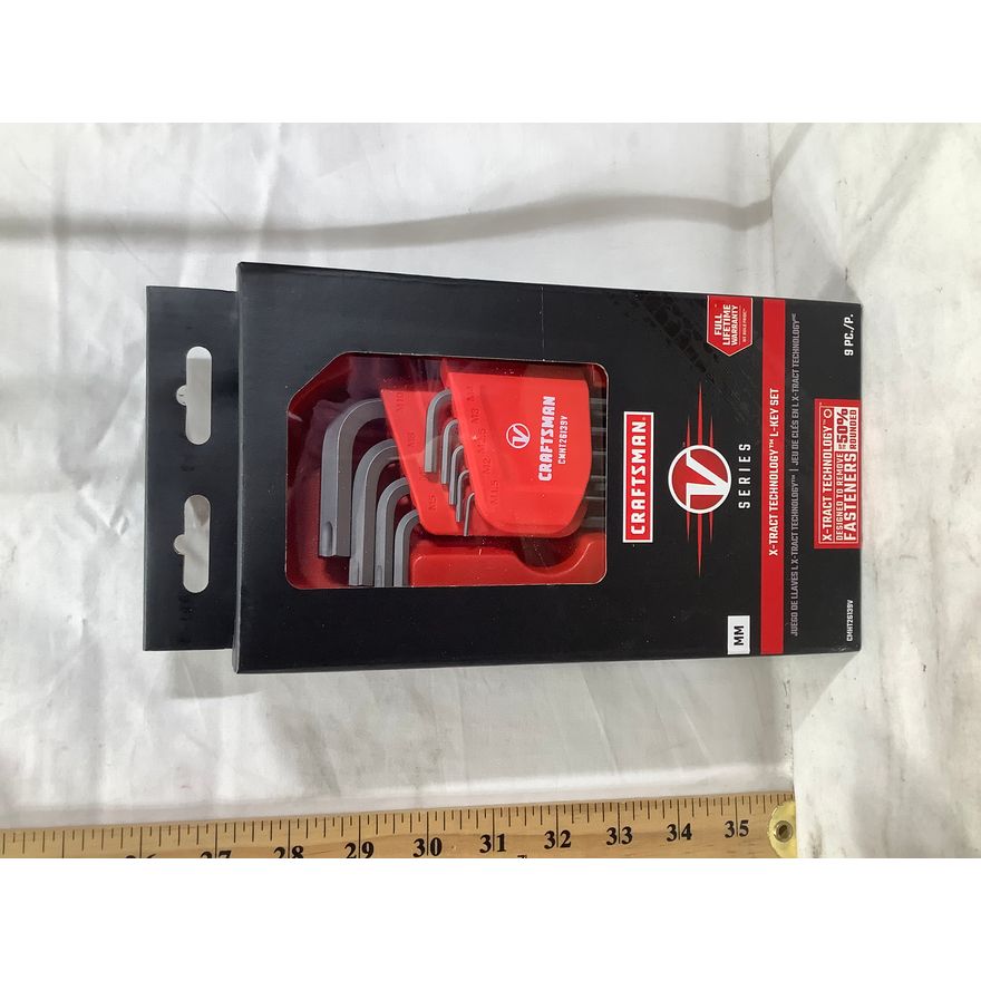 Craftsman 9pc V-Series MM X-Tract Technology L-Key Set