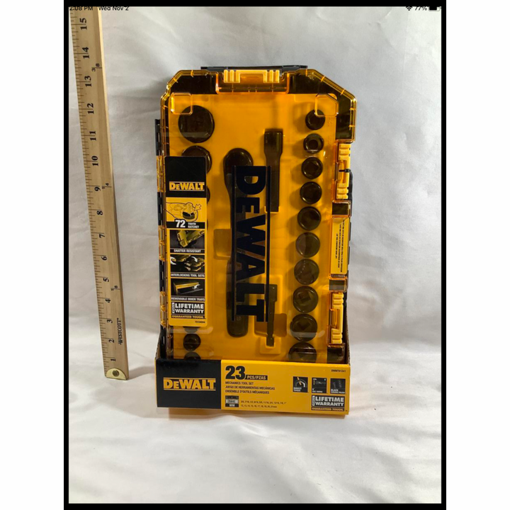 DeWalt 23pc Mechanics Tool Set 3/8" DR SAE/MM