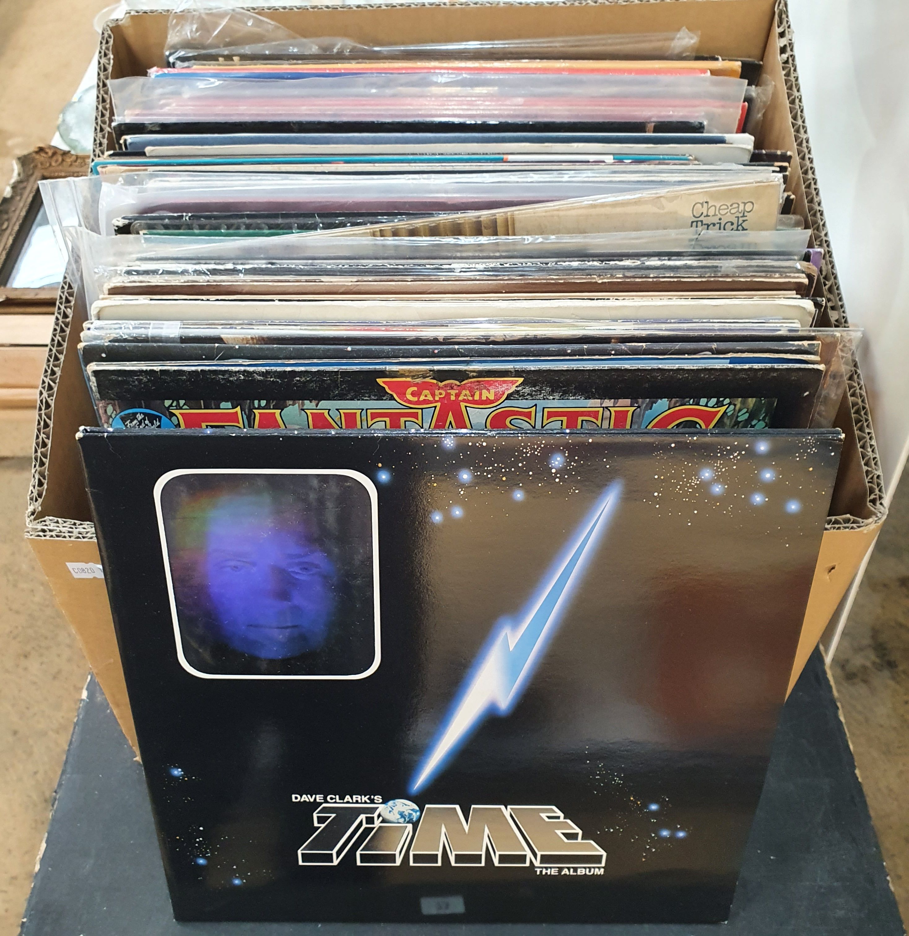 73 · A BOX OF LP AND LASER DISCS