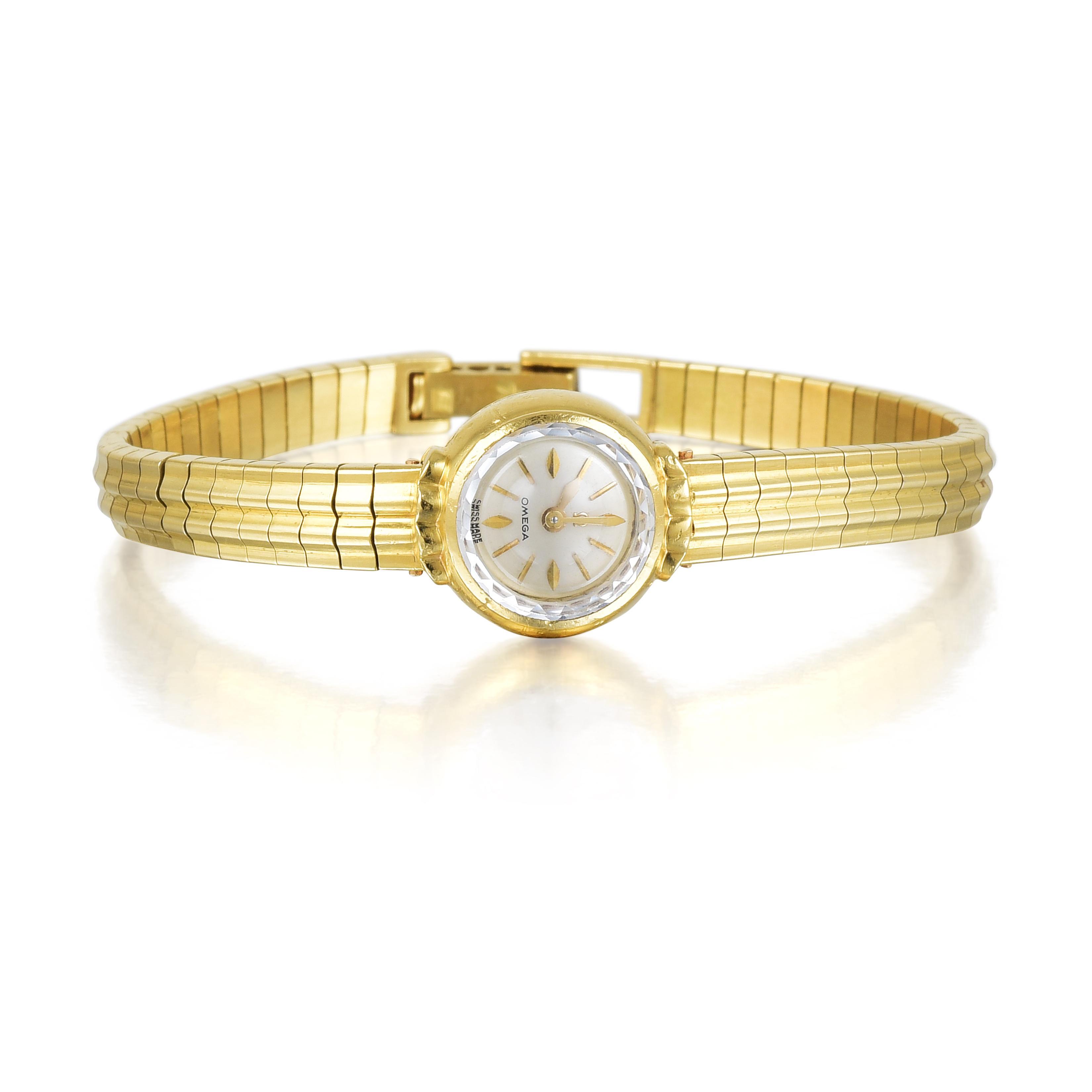 omega ladies gold watch 1950