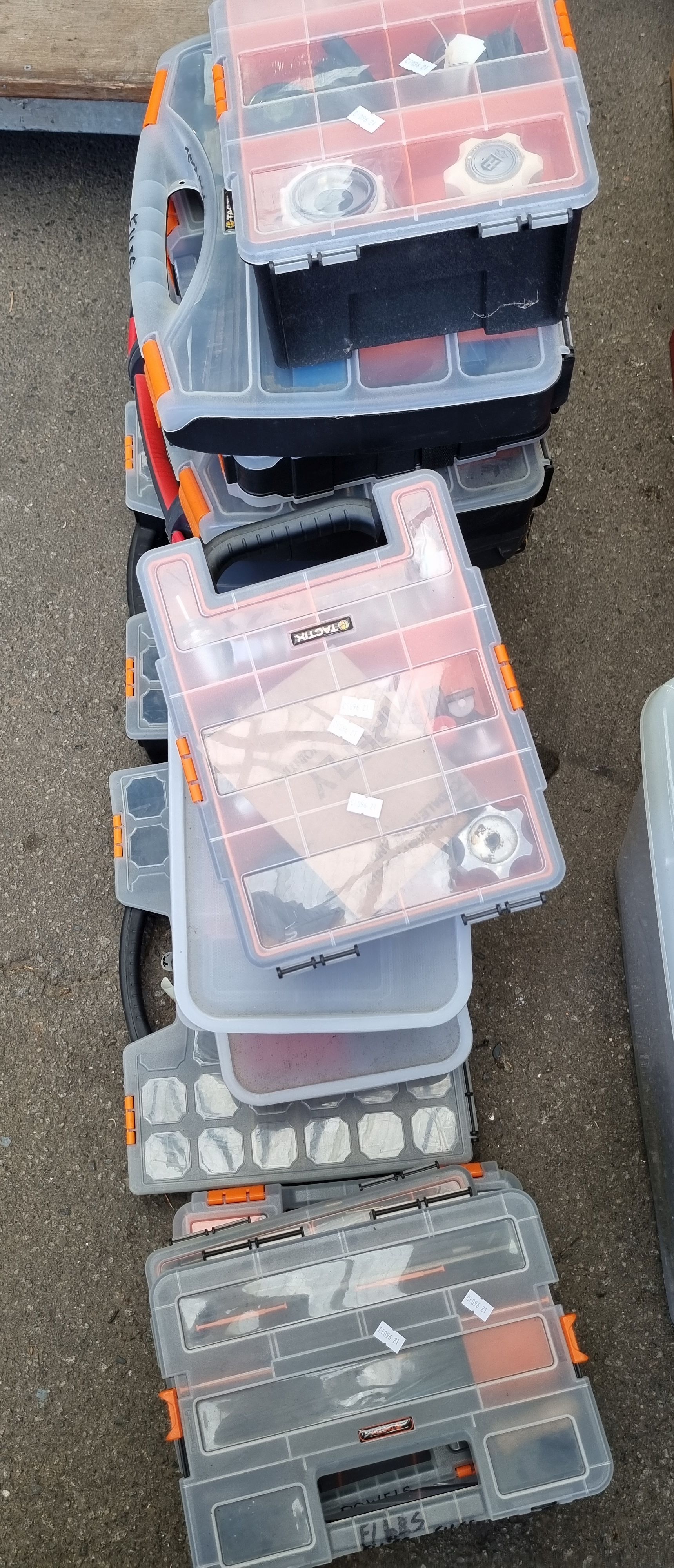 A Group Of Machiest Tools And Accessories