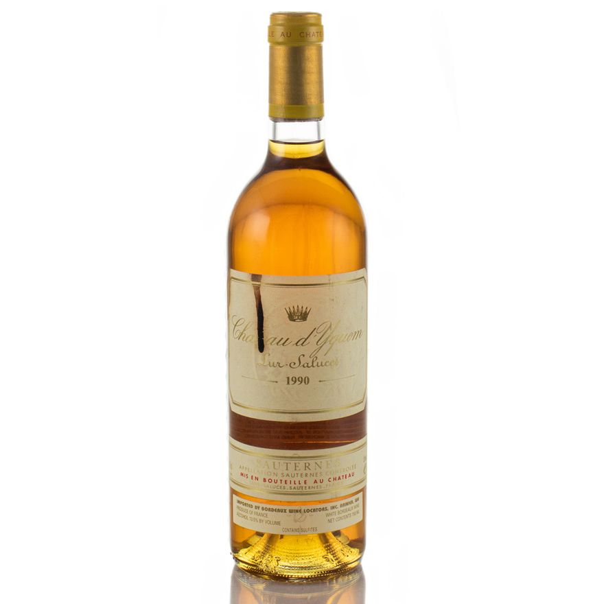 1 Bottle 1990 Chateau d'Yquem, 1st Growth, Sauternes, Bordeaux, France 98WA