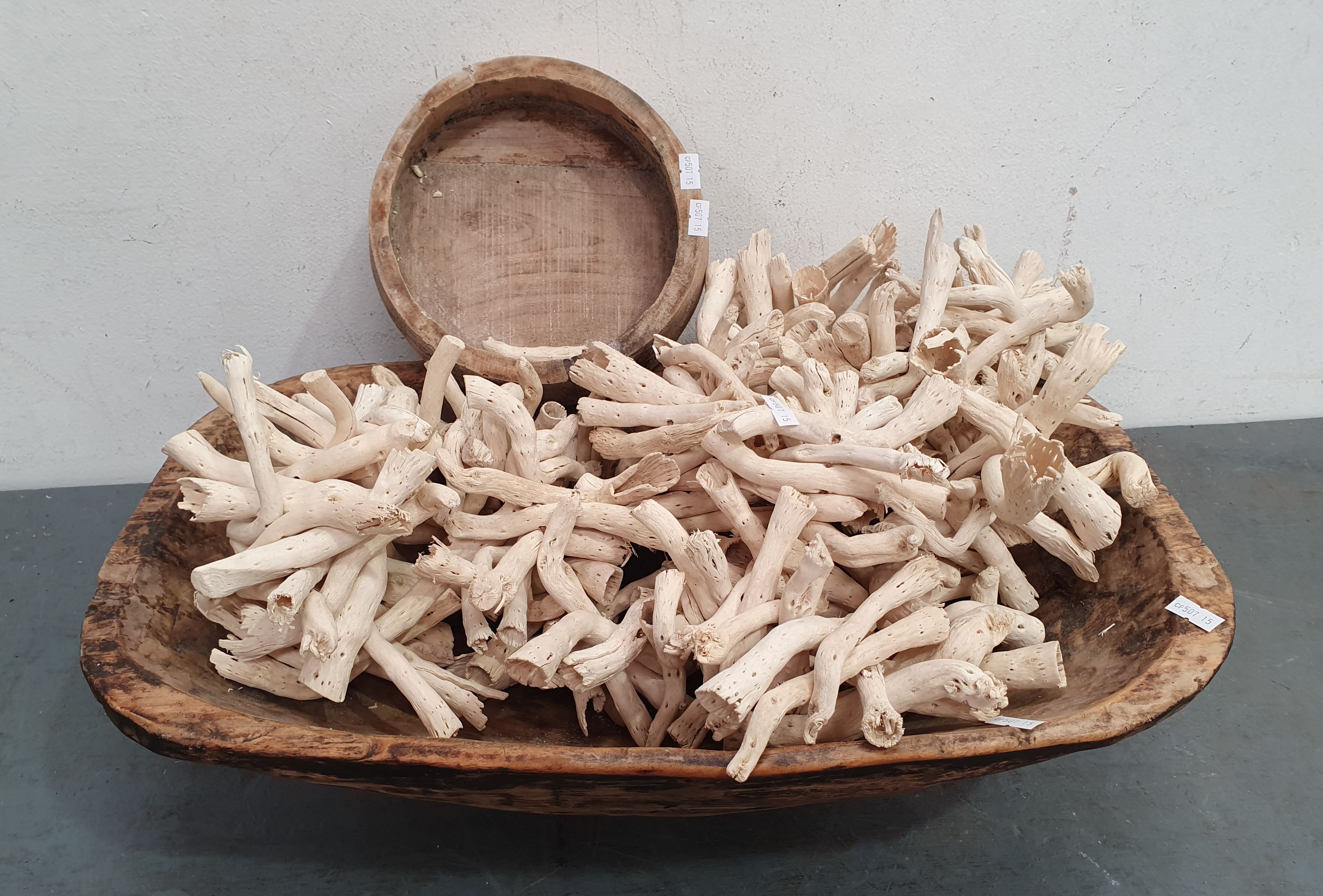A GROUP OF WOODEN ITEMS