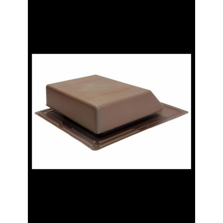 Airhawk Plastic Slant Back Roof Vent- Brown 3/12 To 12/12 Roof Pitch
