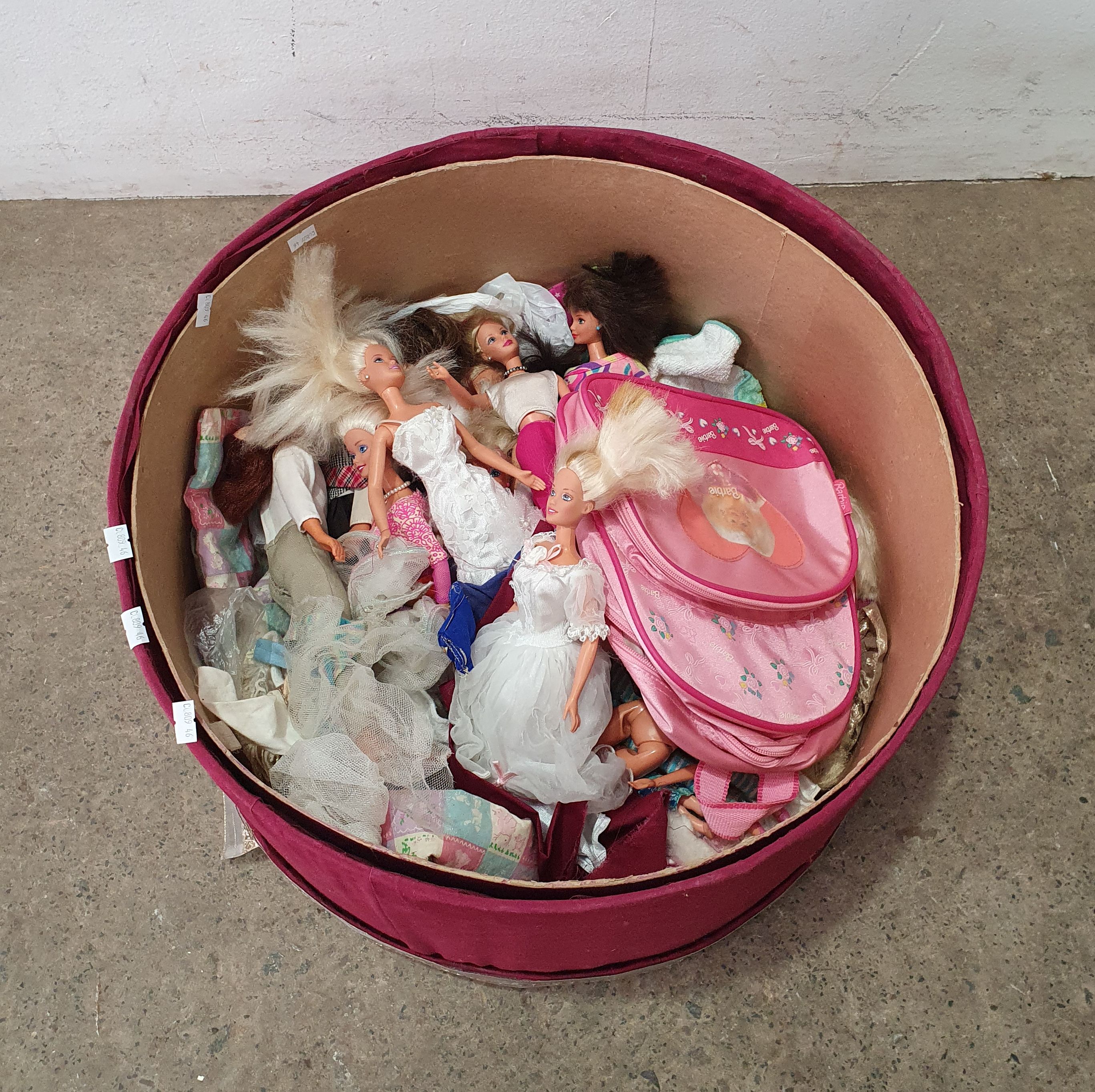 A Collection Of Vintage Barbie Dolls