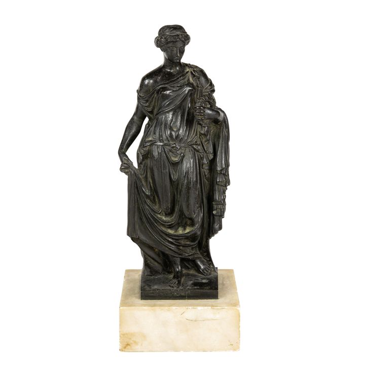 An Italian patinated bronze figure of Flora Farnese
