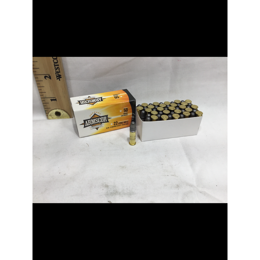 Armscor 50ct 22 Long Rifle 40grain Standard Velocity Solid Point