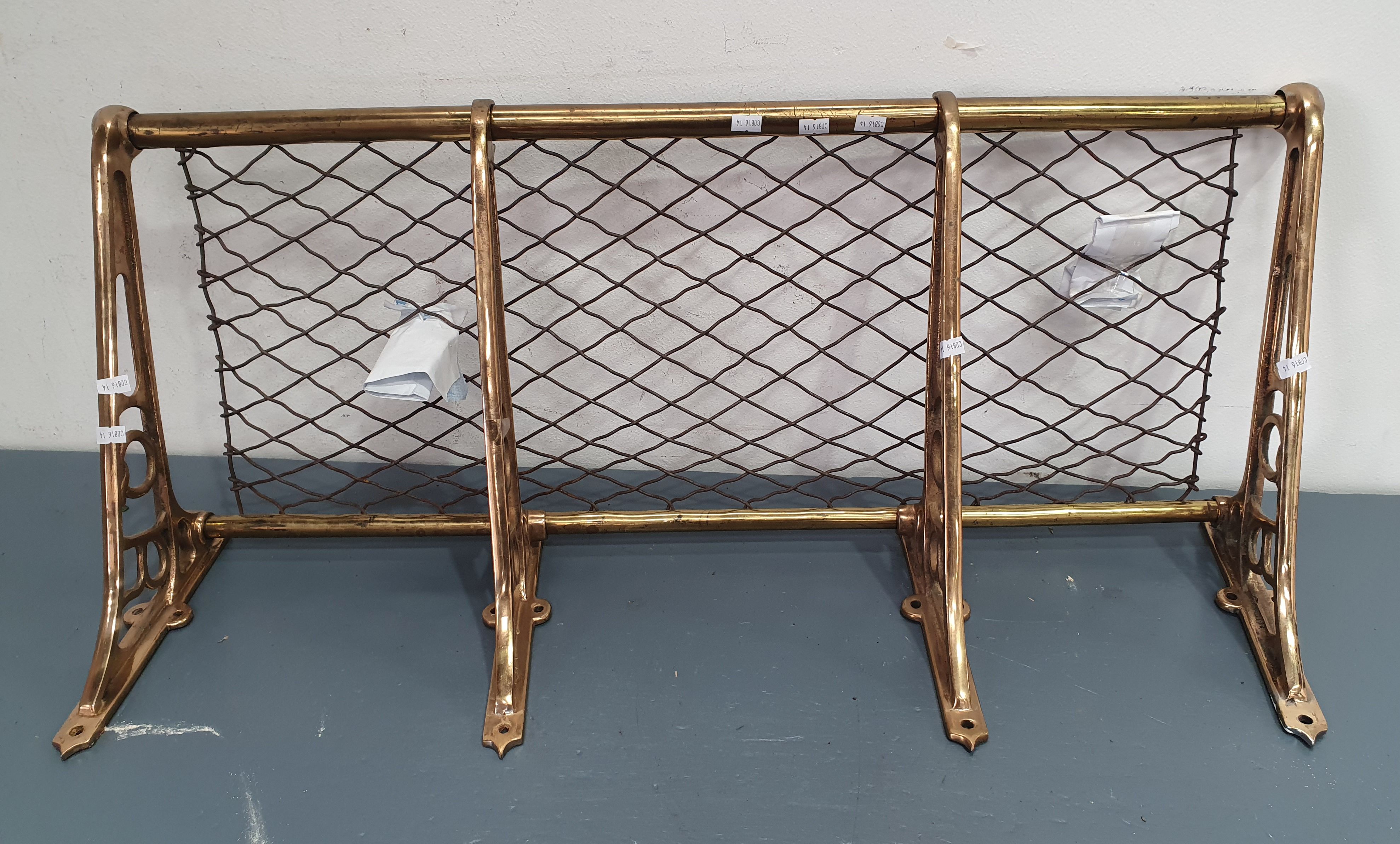 A Brass Railways Luggage Rack