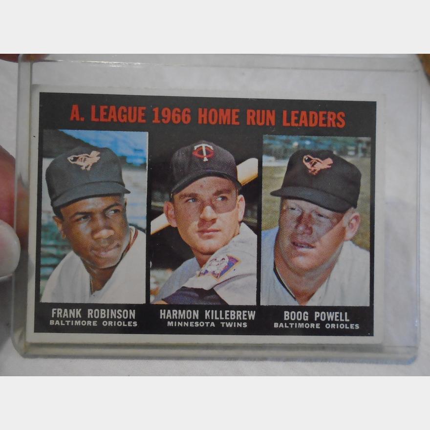 1966 home run leaders Frank Robinson, Harmon Killebrew, Boog