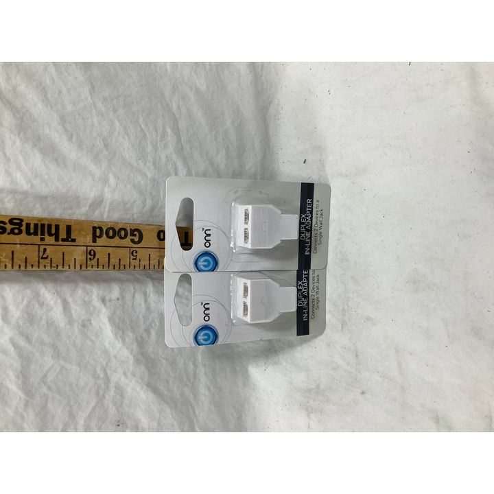 Buying (2) ONN Duplex In-Line Adapter Connects 2 Devices to Single Wall Jack