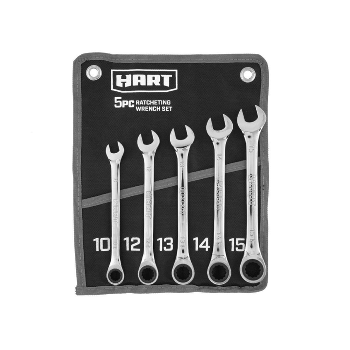 Hart 5pc Ratcheting Wrench Set MM