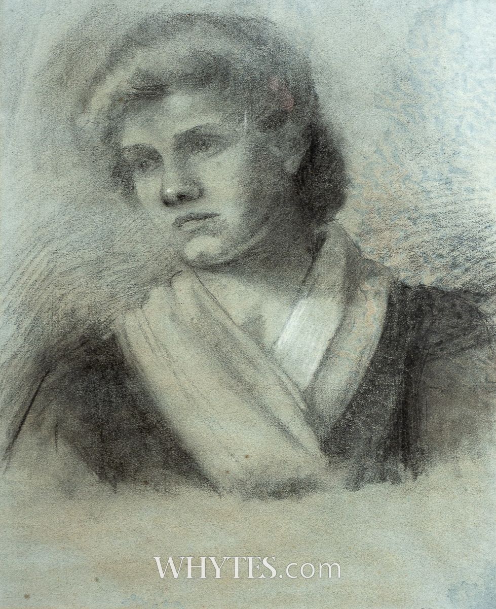 Constance Gore-Booth, Countess Markievicz (1868-1927). A drawing of a ...