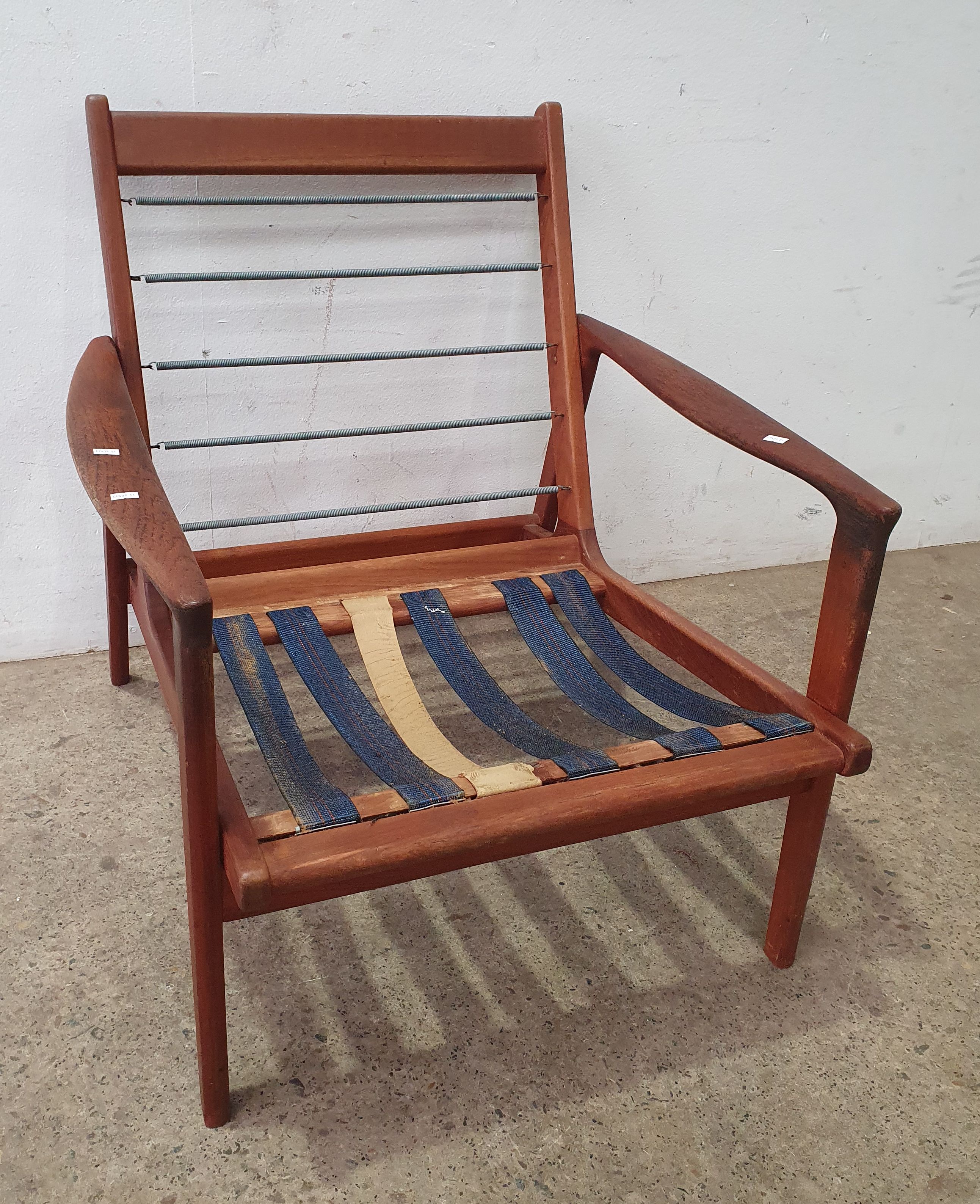 A Mid-Century Chair Frame