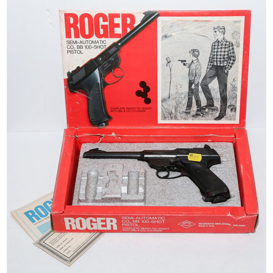 Roger Semi-Automatic CO2 BB 100-Shot Pistol