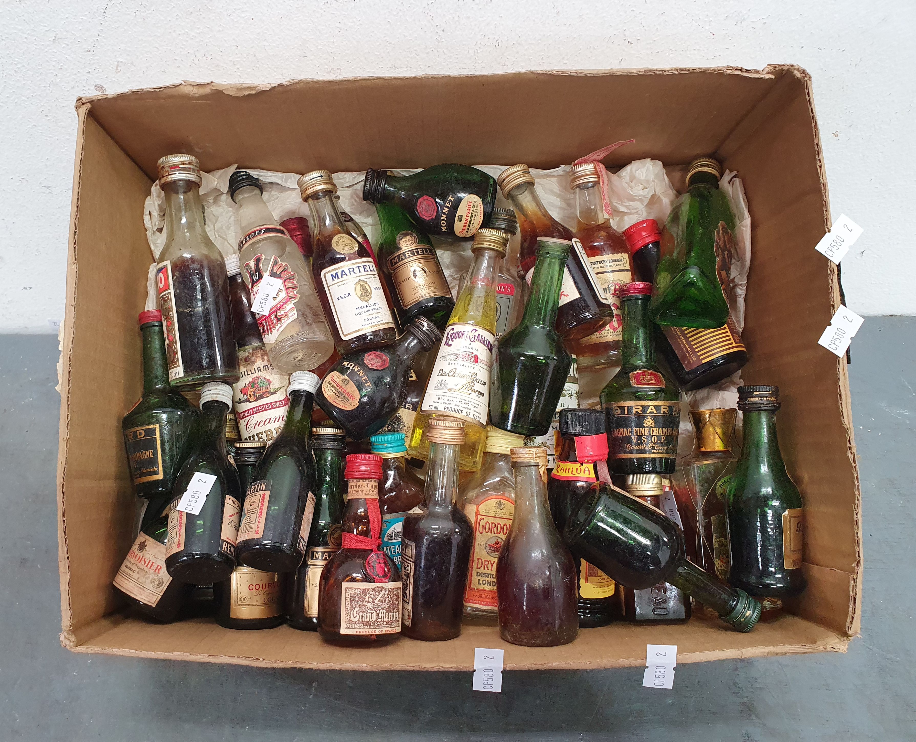 A BOX OF VINTAGE MINIATURES
