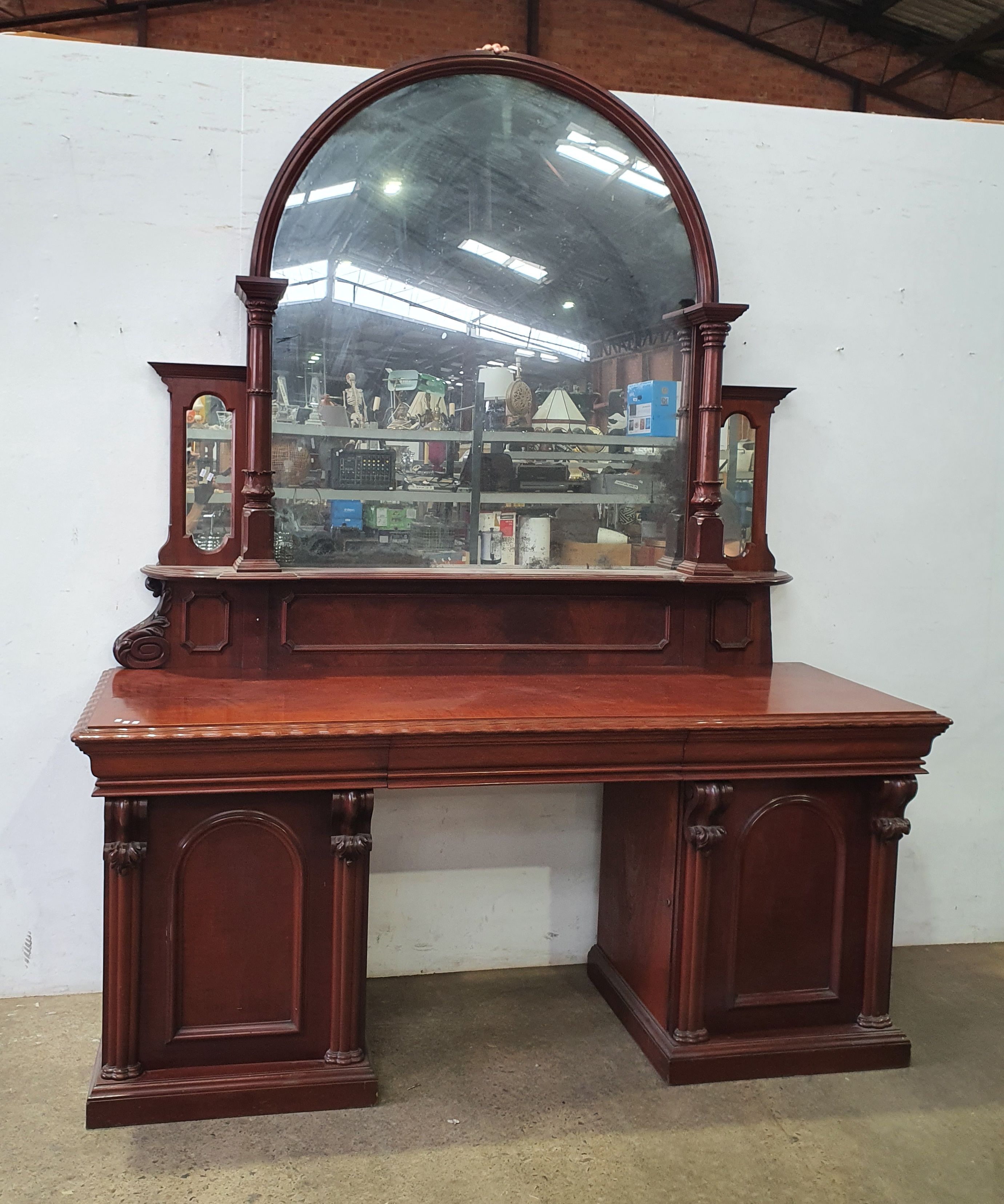 A Victorian Mahogany Sideboard