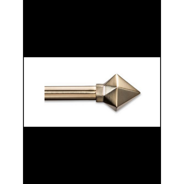 Room Essentials Decorative Cafe Rod-28'' -48'' (Brass Finish)