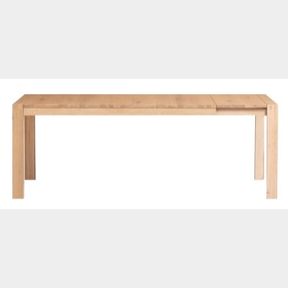 SOLID OAK EXTENDABLE TABLE SET (STONE WASH WHITE)