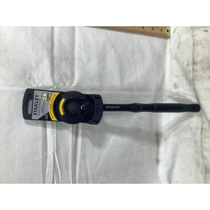 Stanley Black Chrome 1/2" Drive Pear Head Ratchet