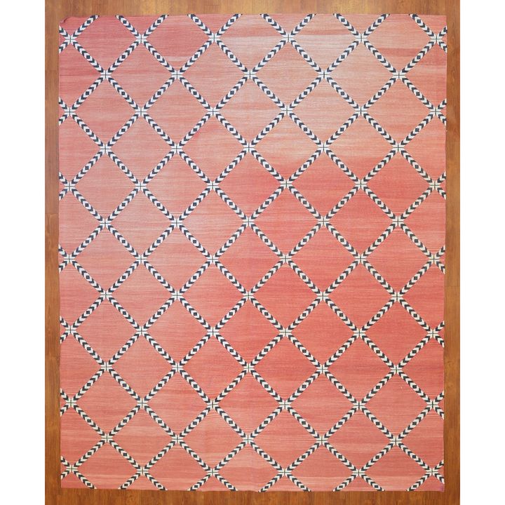 Madeline Weinrib Dhurrie Carpet, India, 8 x 9.11