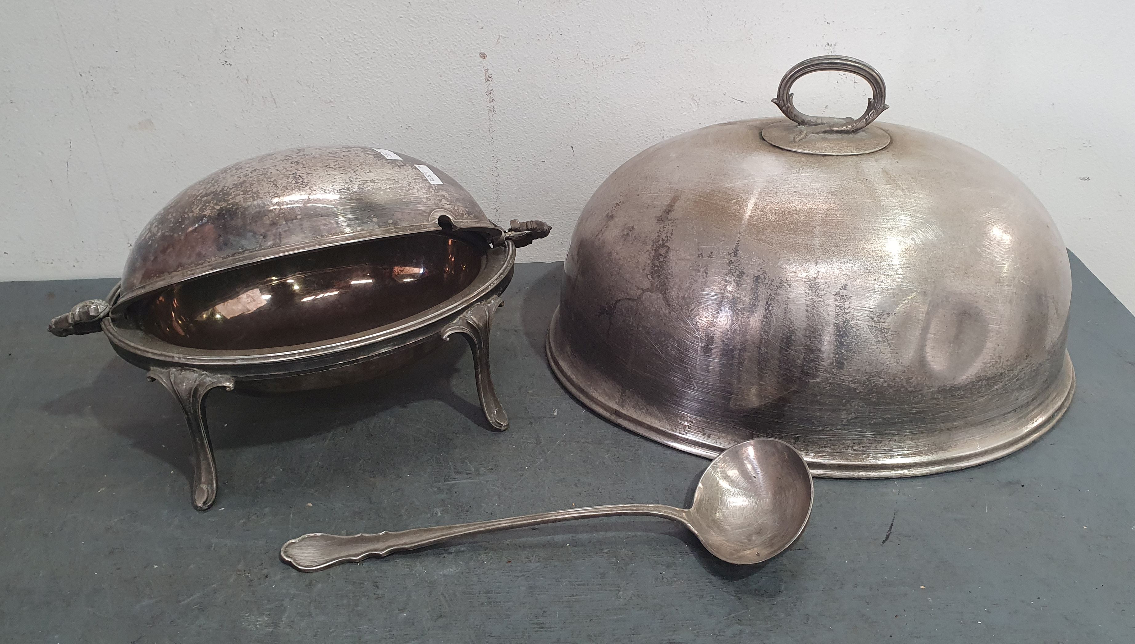 TWO EPNS KITCHEN SERVING ITEMS