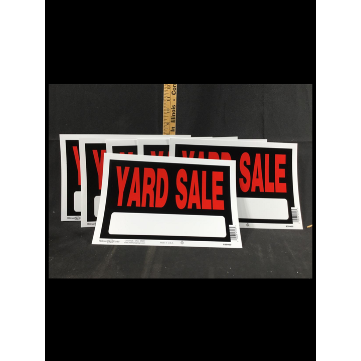 BUYING (6) Hillman's "Yard Sale" Sign 8"x12"