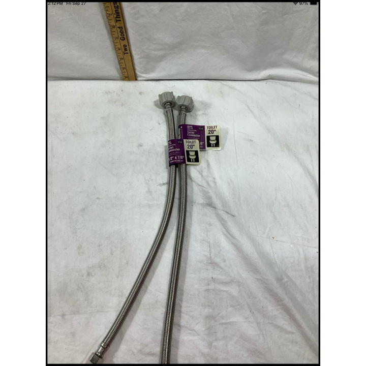 Buying (2) Toilet Connector 1/2'' x 7/8'' (20'') Toilet