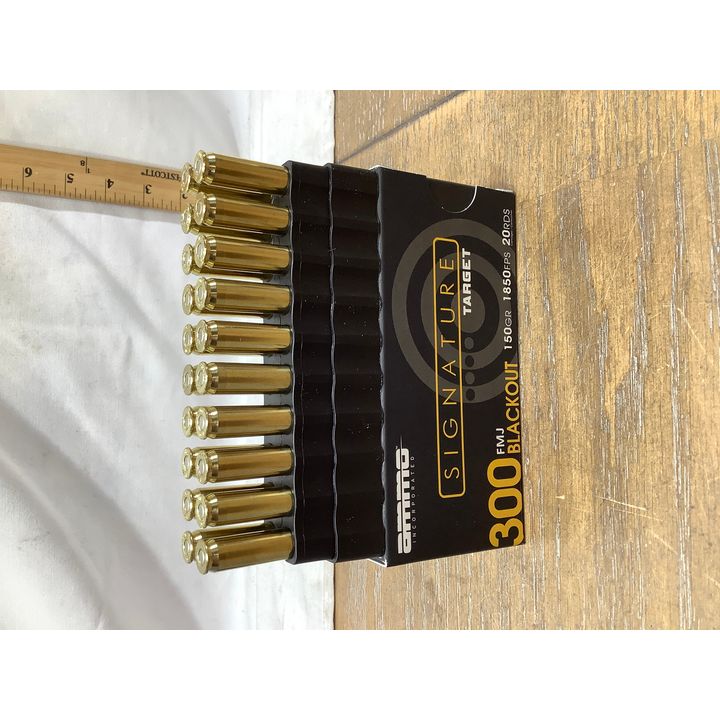 Ammo Incorporated Signature Target .300 FMJ Blackout 150 Grain 20 Rounds