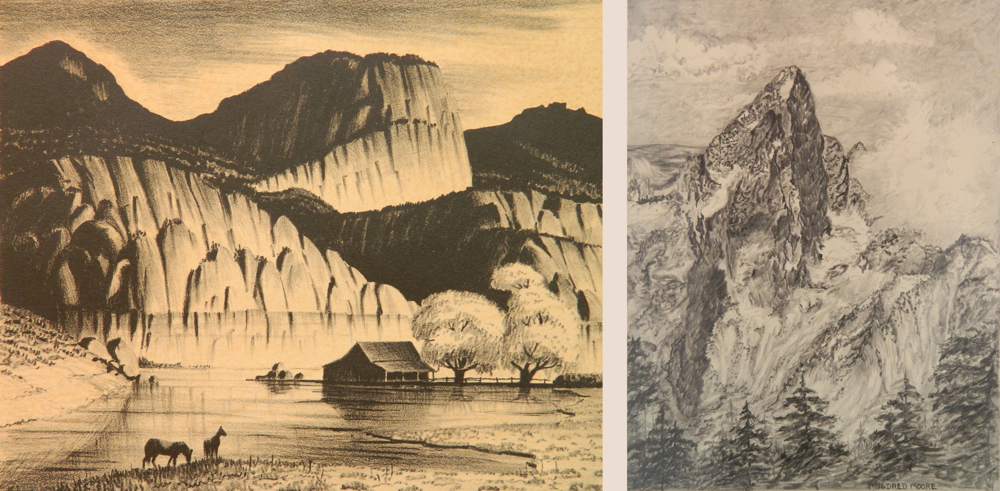 2 American lithographs - auctions & price archive