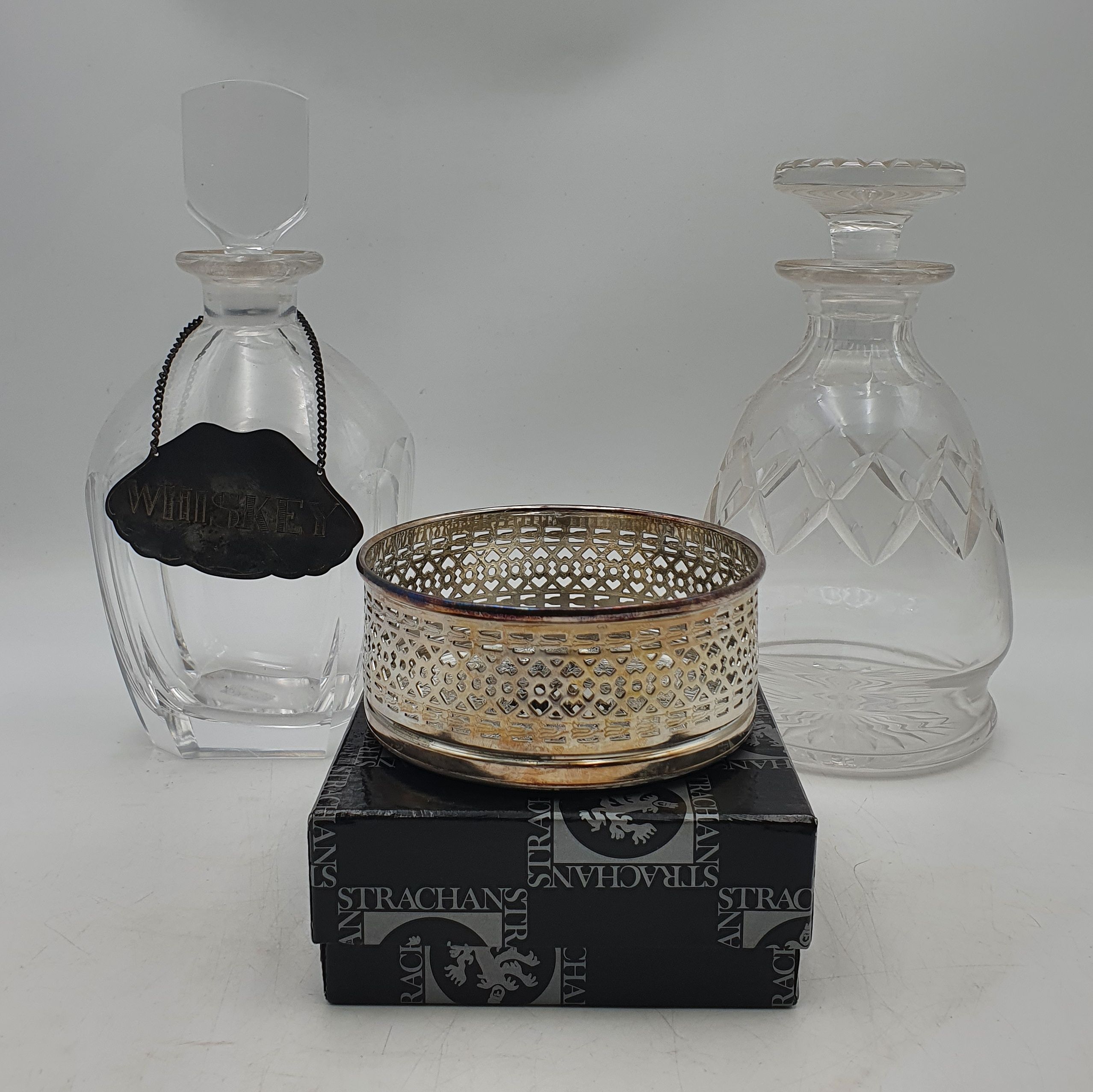 541 · TWO CUT CRYSTAL DECANTERS