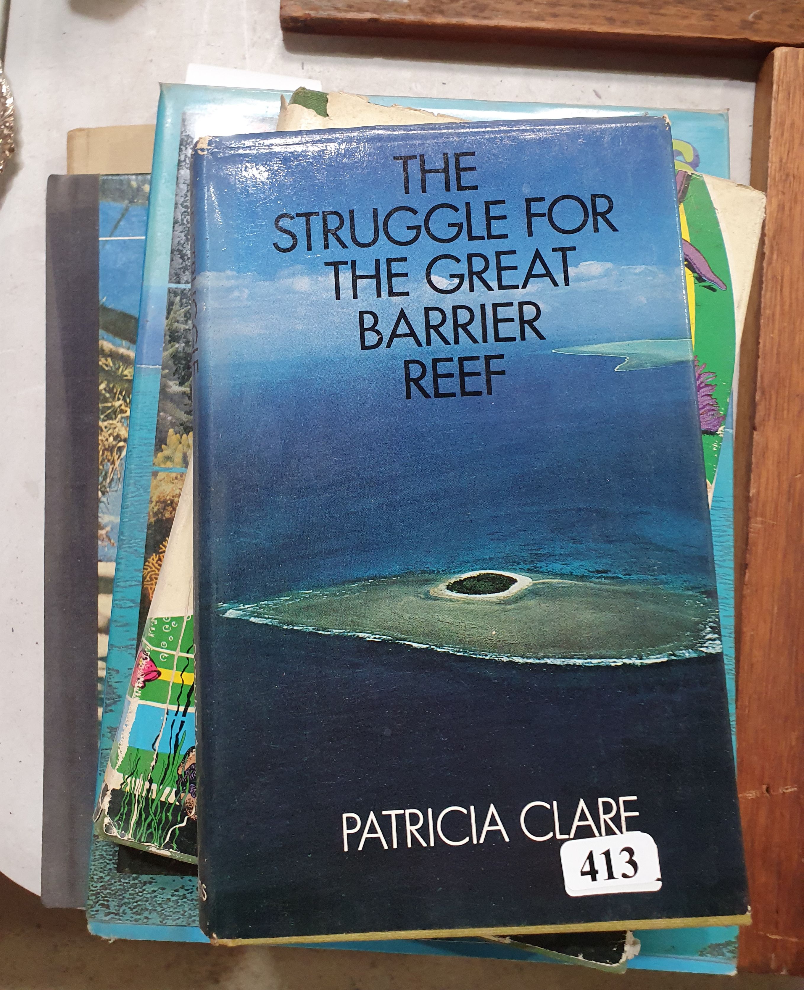 A GROUP OF FIVE VARIOUS BOOKS RELATED TO THE GREAT BARRIER REEF