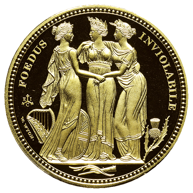 セントヘレナ 5ポンド金貨 2021 スリーグレーセス 三姉妹 オリジナルの