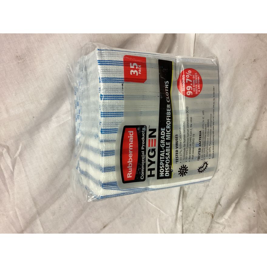 Rubbermaid Hygen Hospital Grade Disposable Microfiber Cloths (35pk)