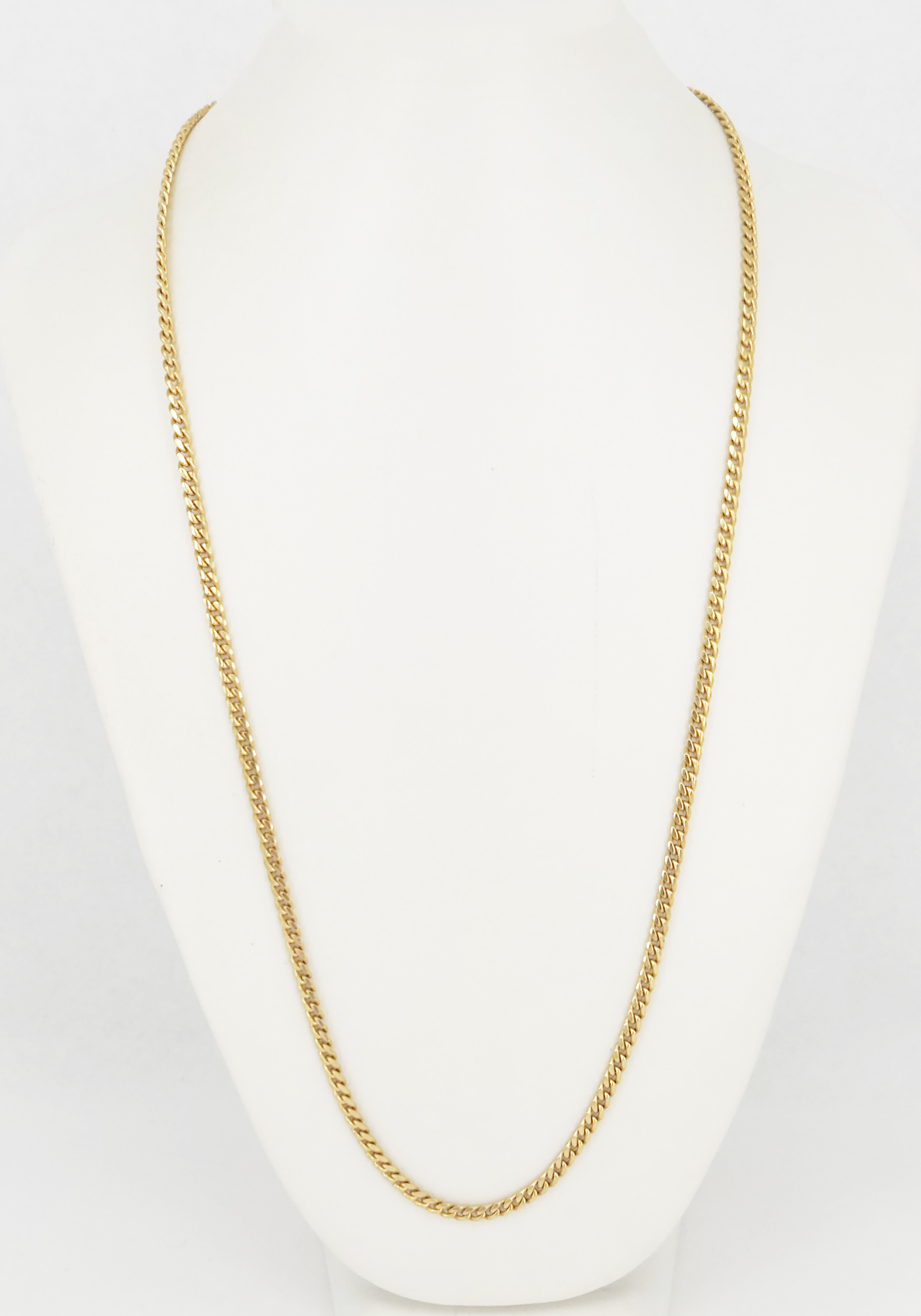 A 14ct Gold Curb-Link Chain