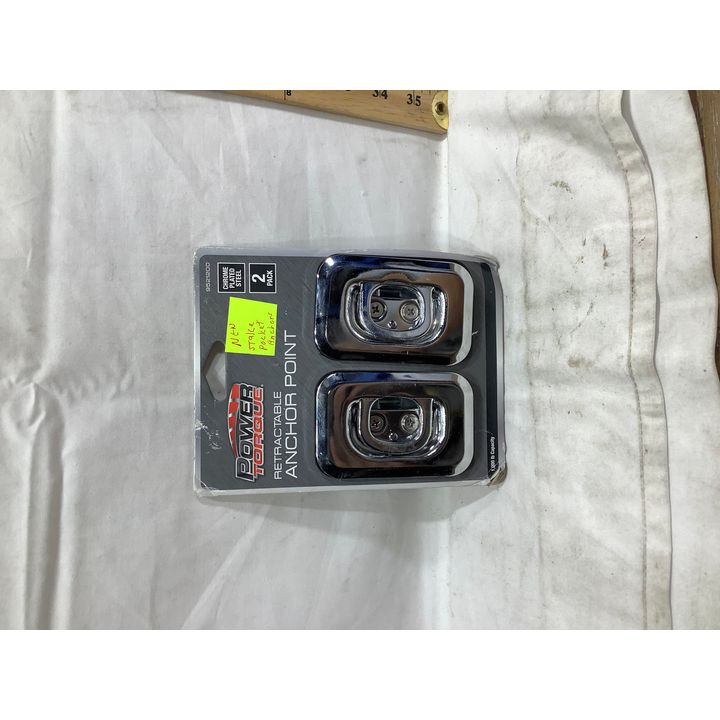 Power Torque Retractable Anchor Point 2 Pack Chrome Plated Steel