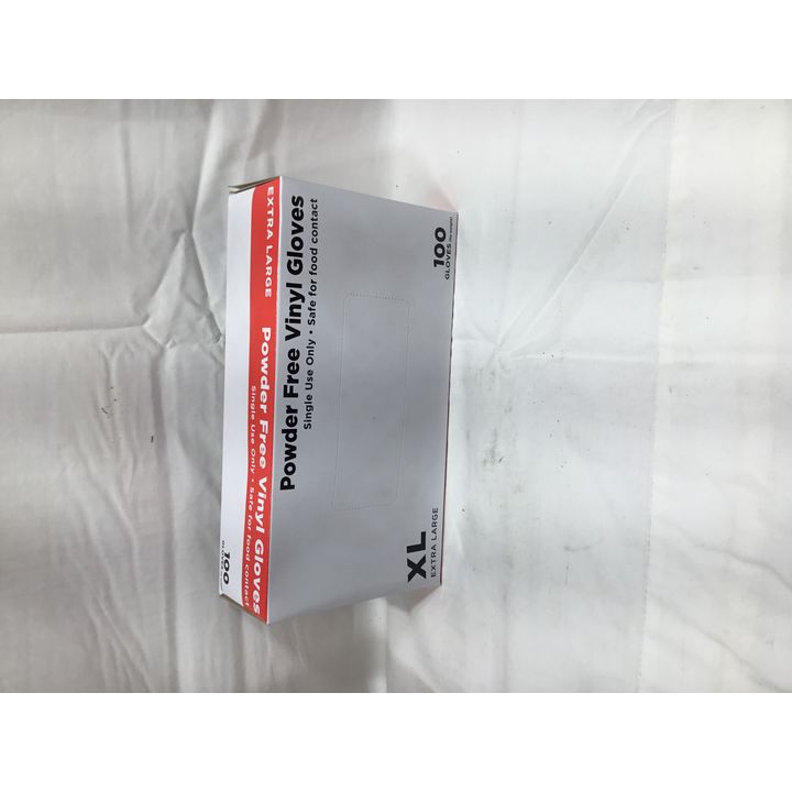 Powder Free 100ct Powder Free Vinyl Gloves Clear Size: XL