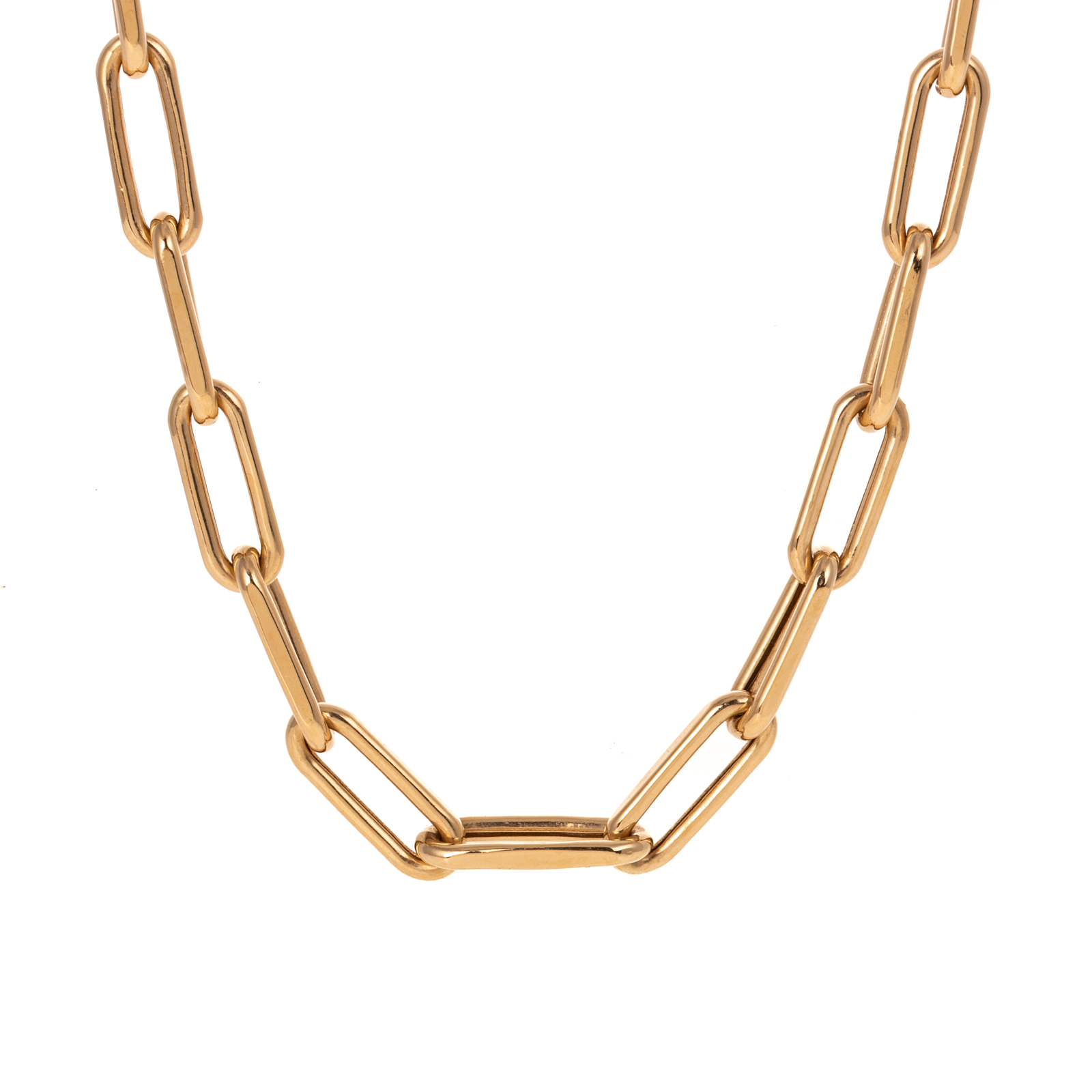 A Classic Paperclip Link Chain in 14K | Alex Cooper - Fine Art