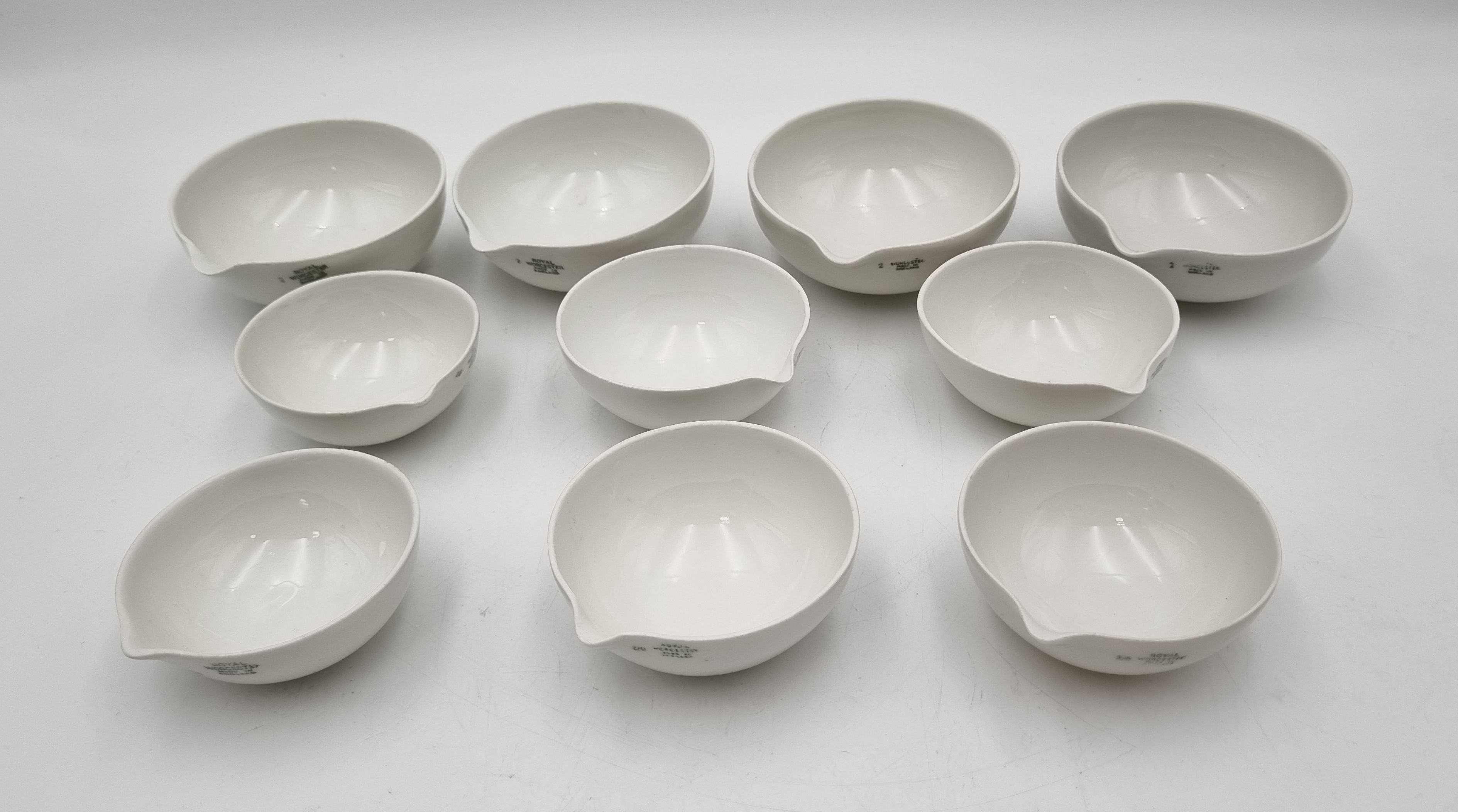 559 · TEN ROYAL WORCESTER LABORATORY BOWLS
