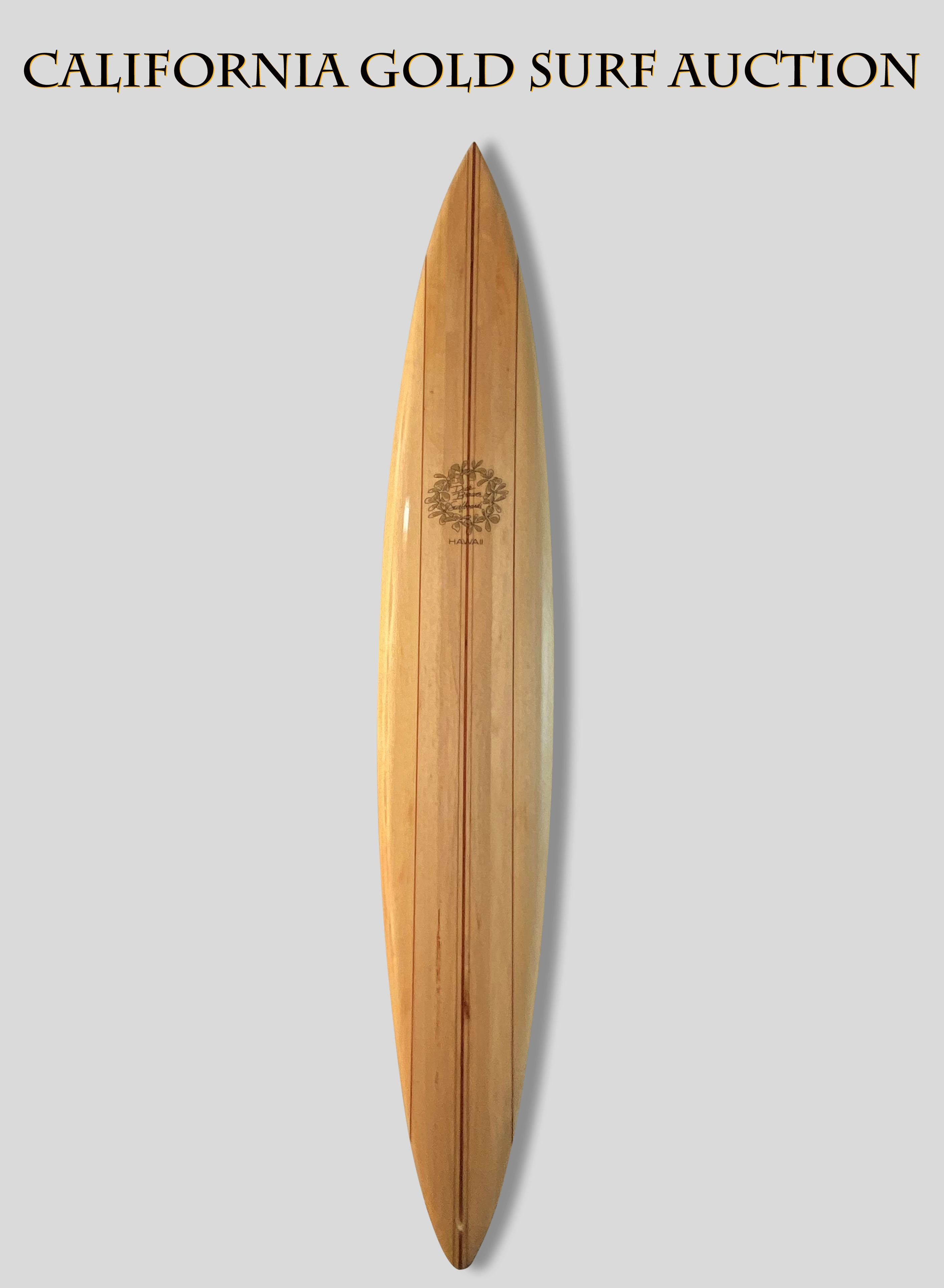2002 Dick Brewer Surfboards Balsa Tri-Fin Gun | California Gold 