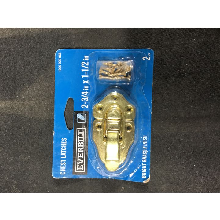 Everbilt Chest Latches 2-3/4"x1-1/2" (Bright Brass Finish)