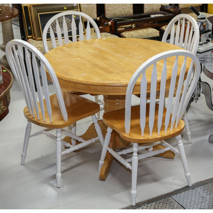 Modern Dinette Set with Four Chairs