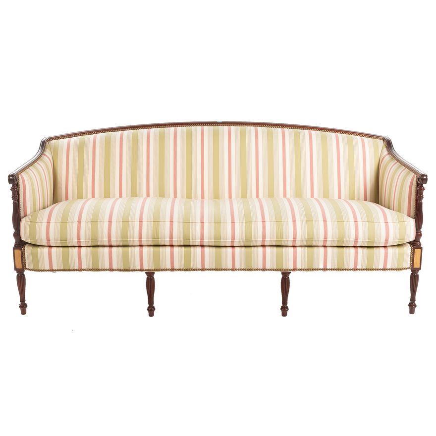 Hickory Chair Federal Style Upholstered Sofa