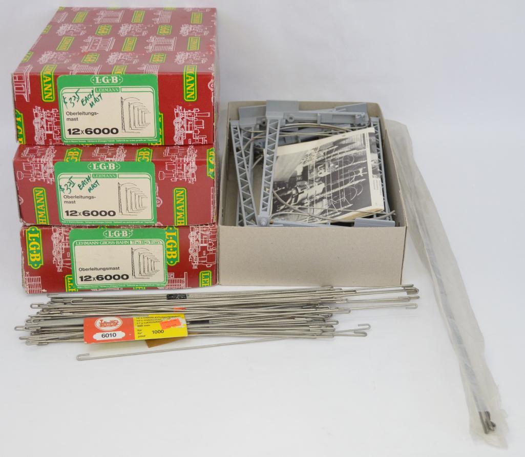 6000 Set of 12 Catenary Wire Masts in Original Box LGB No G Scale 
