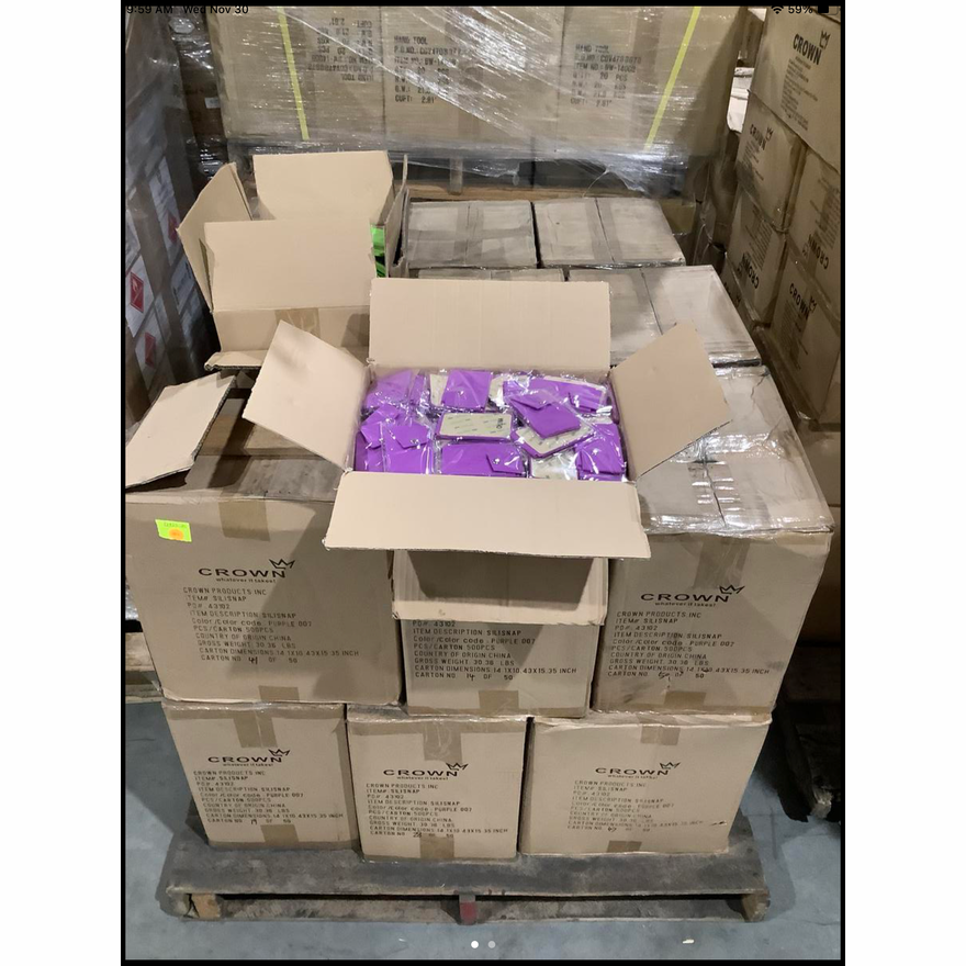 Buying 18 Cases 500pcs Purple Rubber Phone Card Holders